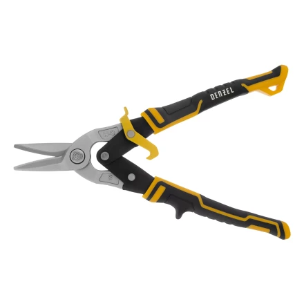Ножницы по металлу Denzel 78370, 270 мм, прямой рез, сталь-CrMo, трехкомпонентные рукоятки купить в Губкинске
