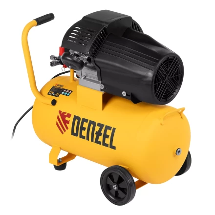 Компрессор воздушный прям. привод Denzel DCV1800/50 58168, 1,8 кВт, 50 литров, 320 л/мин купить в Губкинске