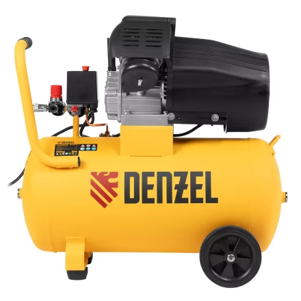 Компрессор воздушный прям. привод Denzel DCV1800/50 58168, 1,8 кВт, 50 литров, 320 л/мин купить в Губкинске