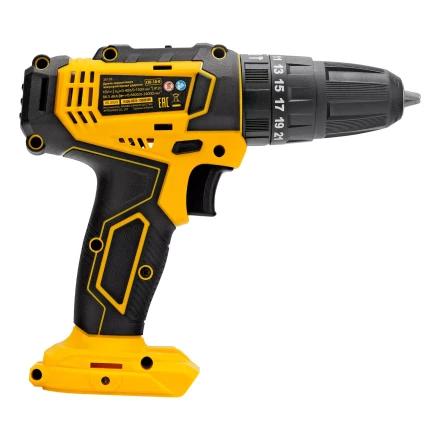 Дрель-шуруповерт аккумуляторная ударная Denzel CID-18-0, Li-Ion, 18 В 26136 купить в Губкинске