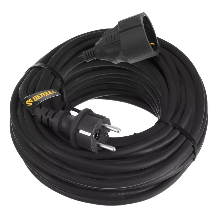 Удлинитель-шнур силовой Denzel Top Series 37420, КГТТ, 20м, 1 розетка, 3 x 1,5 мм, 3 м купить в Губкинске