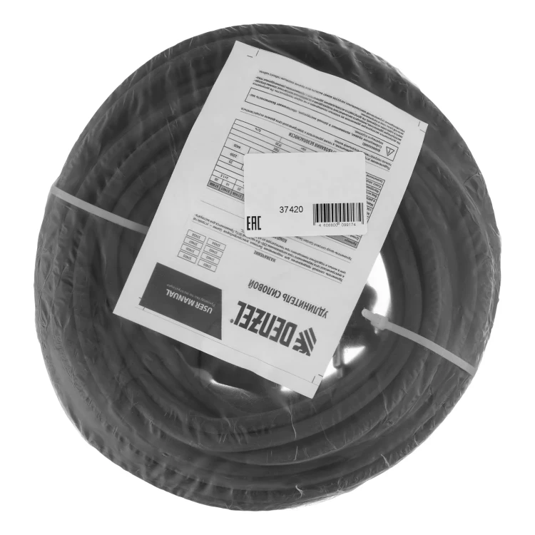 Удлинитель-шнур силовой Denzel Top Series 37420, КГТТ, 20м, 1 розетка, 3 x 1,5 мм, 3 м купить в Губкинске