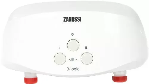 Водонагреватель проточный ZANUSSI 3-logic 55 TS душ и кран купить в Губкинске