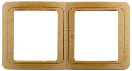 Панель СВЕТОЗАР &quot;ГАММА&quot; накладная, вертикальная, цвет ольха, 2 гнезда SV-54147-A купить в Губкинске