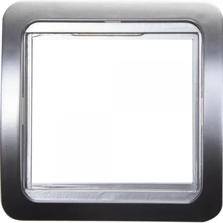 Панель СВЕТОЗАР &quot;ГАММА&quot; накладная, цвет светло-серый металлик, 1 гнездо SV-54145-SM купить в Губкинске