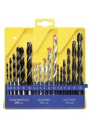 Набор сверл по бетону металлу дереву 3-4-5-6-8-10 мм 18 шт пластиковый бокс SPARTA 725305 купить в Губкинске