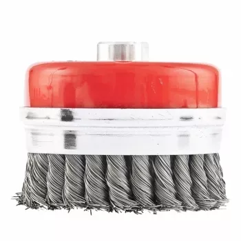 Щетка для УШМ Heavy Duty, 100 мм, М14, "чашка", крученая металлическая проволока  MATRIX 74672 купить в Губкинске