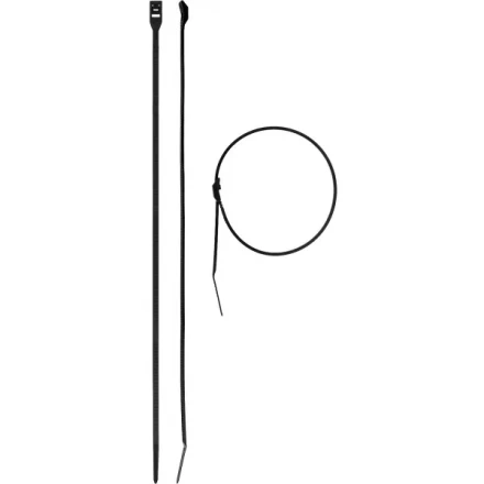 Кабельные стяжки черные КОБРА, с плоским замком, 4.6 х 280 мм, 25 шт, нейлоновые, ЗУБР 30935-46-280 купить в Губкинске