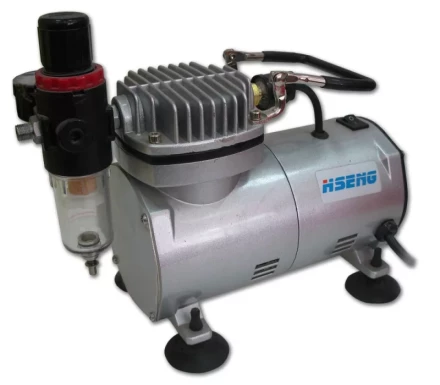 Компрессор безмасляный поршневой прямой привод  мини HSHENG AS 18-2 купить в Губкинске