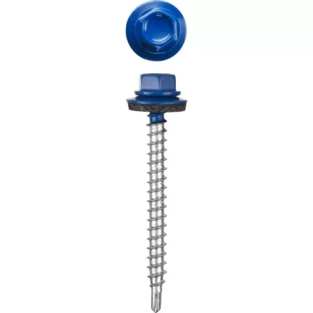 Саморезы СКД кровельные, RAL 5005 синий насыщенный, 29 х 4.8 мм, 2 500 шт, для деревянной обрешетки, STAYER 30300-48-029-5005 купить в Губкинске