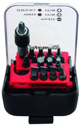 Набор бит, адаптер для бит, сталь S2, 18 предм., в пласт. боксе MATRIX MASTER 11316