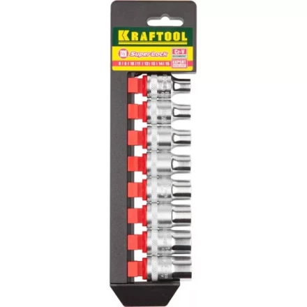 Набор KRAFTOOL &quot;EXPERT QUALITAT&quot; Торцовые головки &quot;SUPER LOCK&quot;, 1/2&quot;, 8-15мм, 8 предметов 27863-H8_z01 купить в Губкинске