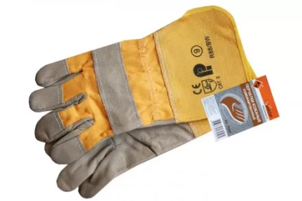 Перчатки кожаные комбинированные Энкор 1/10 63205 купить в Губкинске