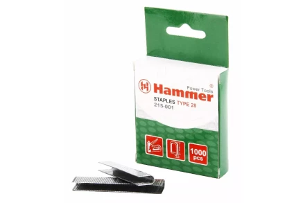 Скобы для степлера HAMMER 215-001 12мм, тип 28, 1000 шт. купить в Губкинске