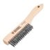 Щетка зачистная 4-х рядная, прямая проволока из нержавеющей стали с деревянной ручкой, EFP// Denzel 74844 купить в Губкинске