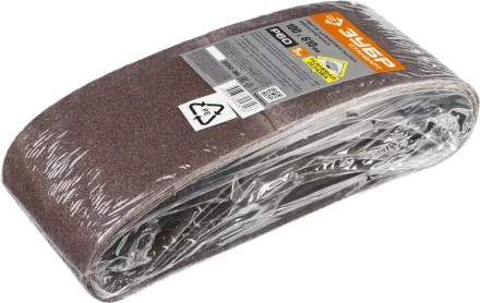 Лента шлифовальная бесконечная ЗУБР &quot;СТАНДАРТ&quot; на тканевой основе, для ЛШМ, P60, 100х610мм, 5 шт 35343-060 купить в Губкинске