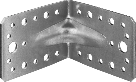 ЗУБР УКУ-2.5, 65 x 90 x 90 x 2.5 мм, цинк, усиленный крепежный уголок (31011-90) купить в Губкинске