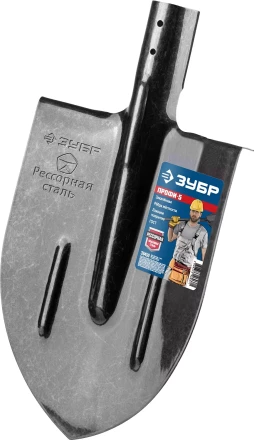 ЗУБР ПРОФИ-5, 375 х 210 мм, полотно рессорная сталь 1.6 мм закалено, c ребрами жесткости, без черенка, тип ЛКО, штыковая лопата, Профессионал (39450) купить в Губкинске