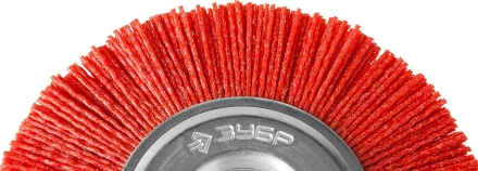 ЗУБР &quot;ПРОФЕССИОНАЛ&quot;. Щетка дисковая для дрели, нейлоновая проволока с абразивным покрытием, 125мм 35161-125_z02 купить в Губкинске