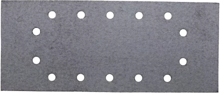 Лист шлиф. универсал. URAGAN с покрытием стеарата цинка, 14 отверстий по кругу, для ПШМ, P100, 115х280мм, 50шт 907-23104-100-50 купить в Губкинске