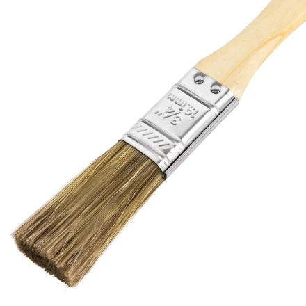 Кисть плоская &quot;Евро&quot; 3/4&quot;, смешанная щетина, деревянная ручка MTX 83076 купить в Губкинске
