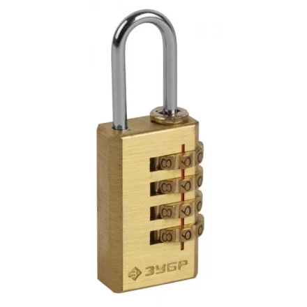 Замок ЗУБР &quot;ЭКСПЕРТ&quot; навесной мини, кодовый, 4 диска 37118-2_z01 купить в Губкинске