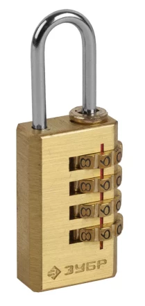 Замок ЗУБР &quot;ЭКСПЕРТ&quot; навесной мини, кодовый, 4 диска 37118-2_z01 купить в Губкинске
