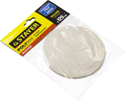 Полировальная насадка STAYER &quot;MASTER&quot; из фетра на липучке d=125мм 35930-125 купить в Губкинске