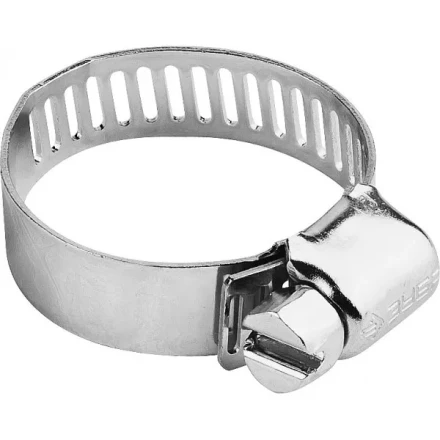 Хомуты ЗУБР &quot;ЭКСПЕРТ&quot;, оцинкованные, просечная лента 8 мм, 10-16 мм, 10 шт 37803-10-16-10 купить в Губкинске