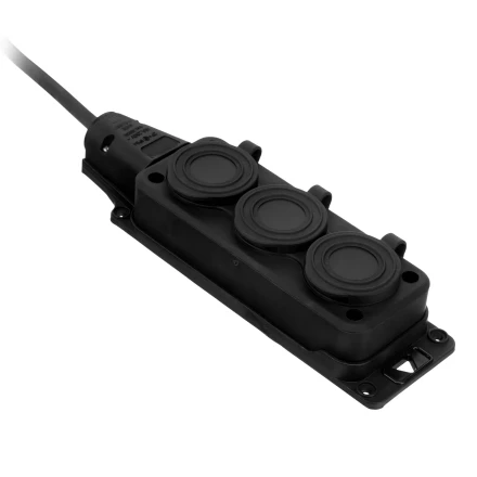 Удлинитель-шнур силовой Denzel Top Series 37421, КГТТ, 10м, 3 розетки, 3 x 1,5 мм, 3 м купить в Губкинске