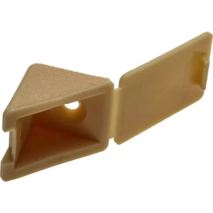 Уголок мебельный ЗУБР с шурупом, цвет сосна, 4,0x15мм, ТФ6, 4шт 4-308256-4 купить в Губкинске