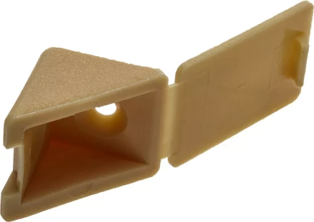 Уголок мебельный ЗУБР с шурупом, цвет сосна, 4,0x15мм, ТФ6, 4шт 4-308256-4 купить в Губкинске