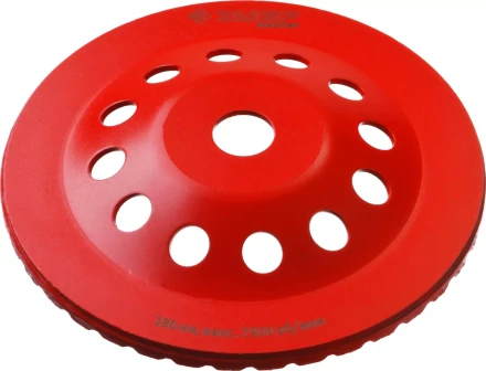 Чашка алмазная шлифовальная по бетону ЗУБР "МАСТЕР" сегментированная, 180мм 33375-180 купить в Губкинске