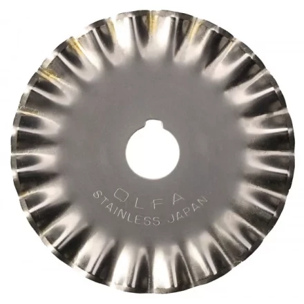 Лезвие OLFA фигурное круговое для RTY-2/G,/DX, малая волна, 45мм OL-PIB45-1 купить в Губкинске