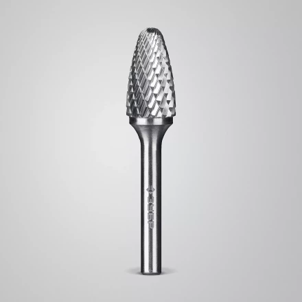 Зубр Твердосплавная борфреза F - парабола с закругленным углом, 14 х 25 мм, радиус 3.5 мм (28805-14-25) купить в Губкинске