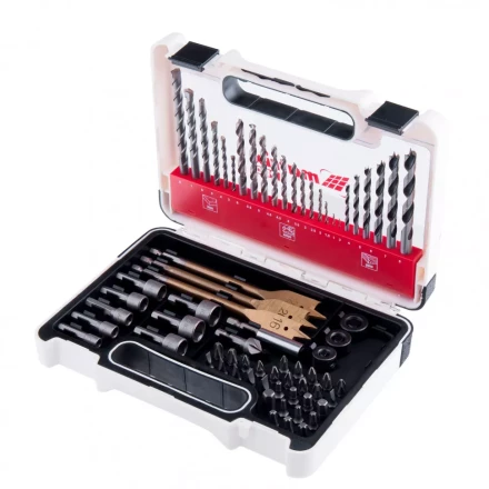 Набор сверл комбинированный по металлу 1-6 мм бетону 3-8 мм дереву 3-8 мм перки биты 30 шт адаптер головки 8 шт 71 предмет Pro Matrix 725671 купить в Губкинске