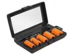 Набор коронок универсальных биметаллических Кратон 5 шт. 1 04 01 001