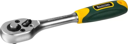 Трещотка для торцовых головок KRAFTOOL &quot;EXPERT&quot;, Сr-V сталь, 72 зубца, 1/4&quot; 27791-1/4_z02 купить в Губкинске