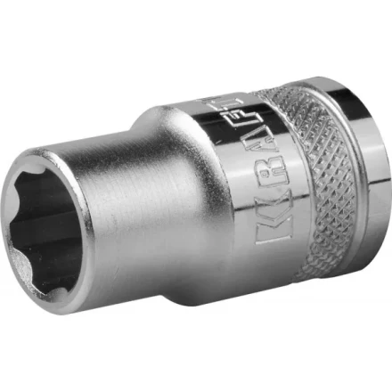 Торцовая головка KRAFTOOL &quot;INDUSTRIE QUALITAT&quot;, Cr-V, SUPER-LOCK, хромосатинированная, 1/2&quot;, 8 мм 27801-08_z01 купить в Губкинске