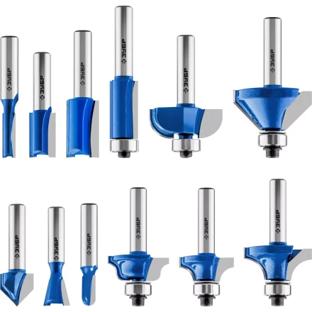 ЗУБР 12 шт, набор профильных фрез по дереву, Профессионал (28796-H12) купить в Губкинске