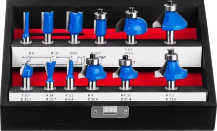 ЗУБР 12 шт, набор профильных фрез по дереву, Профессионал (28796-H12) купить в Губкинске