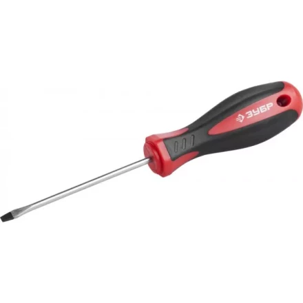 Отвертка ЗУБР &quot;МАСТЕР&quot;, Cr-v, эргономичная двухкомпонентная рукоятка, SL3,0x75мм 25061-3.0-075_z02 купить в Губкинске