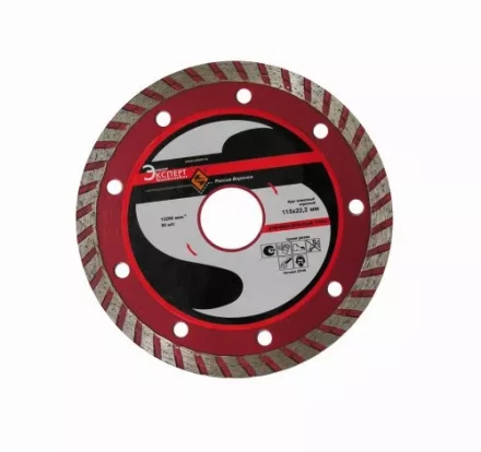 Круг алмазный 115 х 22,2 мм турбо универсальный сухая резка Энкор 25726 купить в Губкинске