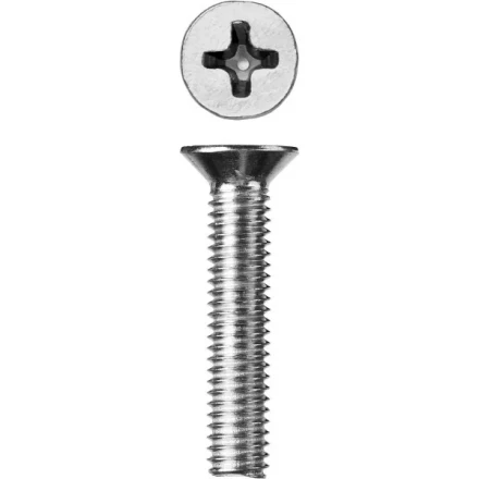 Винт ЗУБР &quot;МАСТЕР&quot; DIN 965, класс прочности 4.8, оцинкованный, M6x35мм, 5кг 303110-06-035 купить в Губкинске