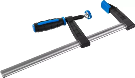 Струбцина ЗУБР &quot;ПРОФЕССИОНАЛ&quot;, тип &quot;F&quot;, двухкомпонентная ручка, стальная закаленная рейка, 80х300мм 32155-080-300 купить в Губкинске
