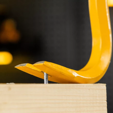 Лом-гвоздодер, Denzel 450 мм, шестигранный 16 мм, окрашенный, сталь 65, 25202 купить в Губкинске