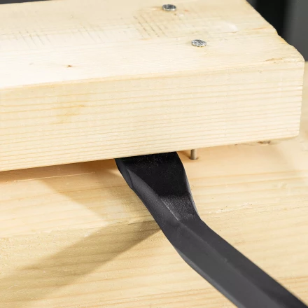 Лом-гвоздодер, Denzel 450 мм, шестигранный 16 мм, окрашенный, сталь 65, 25202 купить в Губкинске