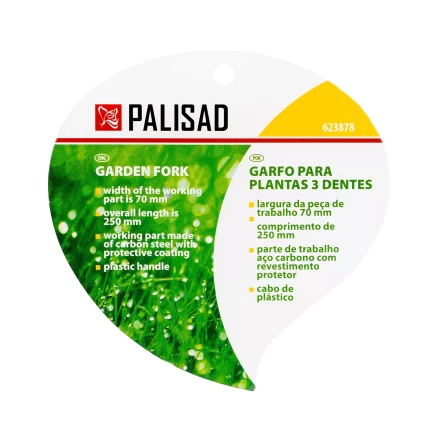 Вилка посадочная 3-зубая, защитное покрытие, пластиковая рукоятка Palisad 623878 купить в Губкинске