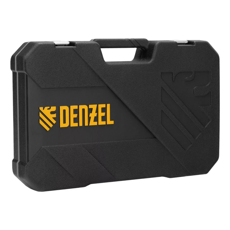 Набор инструментов Denzel 15801, 1/2", 1/4", CrV, S2, пластиковый кейс, 64 предмета купить в Губкинске