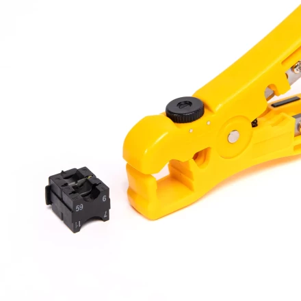 Стриппер КВТ КС-332 для снятия изоляции с коаксиального кабеля (89440) купить в Губкинске